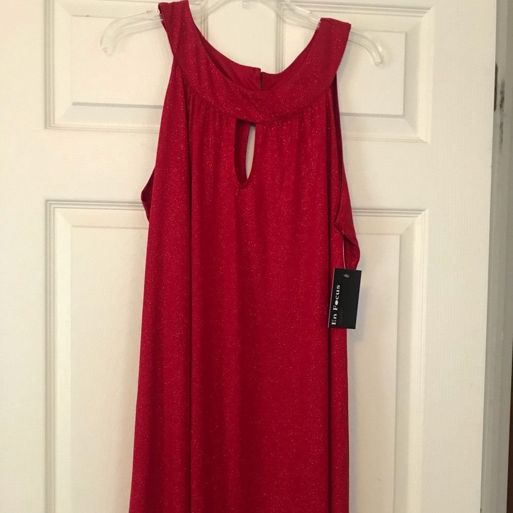 NWT Red Sparkly Dress